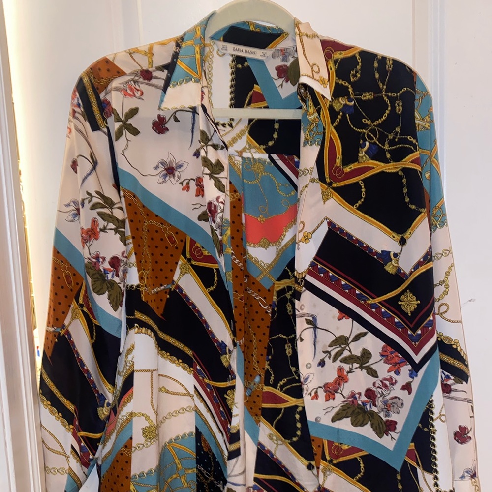 Printed Button Down